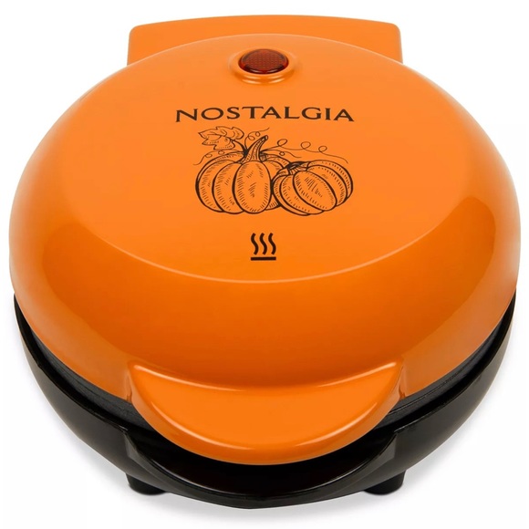 🆕 Nostalgia Mymini Personal Electric Pumpkin Waffle Maker - Picture 4 of 4